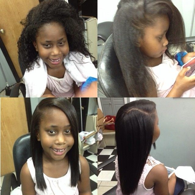 Straightening shop toddler hair